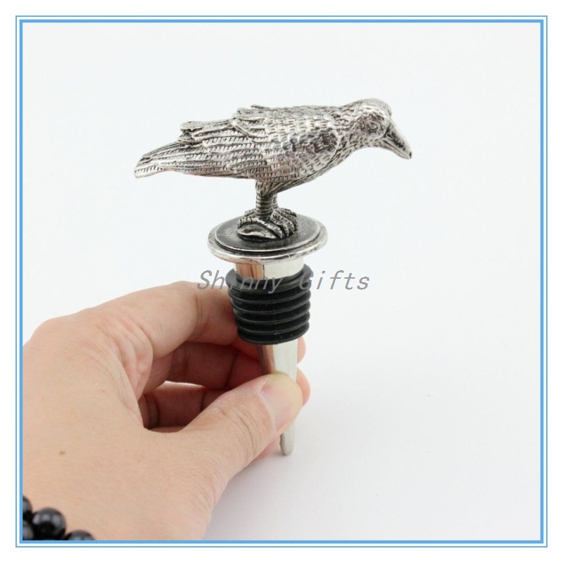 高档商务礼品_创意锌合金牛头红酒塞高档商务