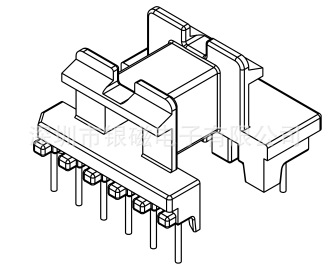 EE19型YC-EE-1909 4+4P 骨架 、电感线圈骨架厂家