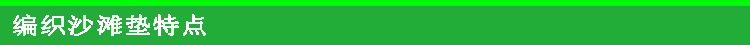 编织沙滩垫特点