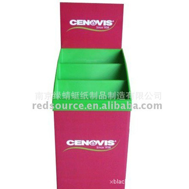 南京厂家定制 纸货架 超市护肤品洗发水落地式纸地堆