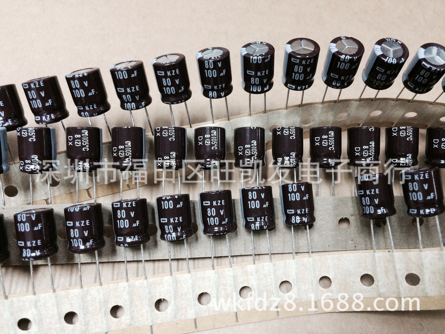 NCC电解电容80V 100UF 10*12.5 KZE高频低阻 长寿命 原装稳定