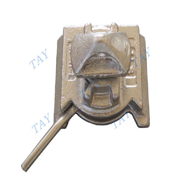 船用集装箱紧固件底座扭锁  45度/55度燕尾底锁 左右方向控制