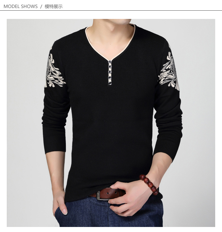 Pull homme BODUN BAOLONG en Coton mercerisé - Ref 3417617 Image 13