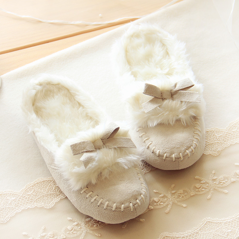 Demi-season rubber non-slip keep warm slippers
