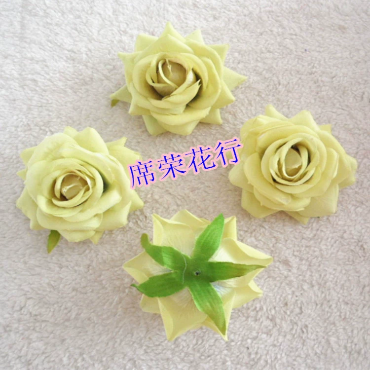 8cm simulation big roll rose silk cloth flower head flowers DIY bottomless support shoes hat wedding jewelry