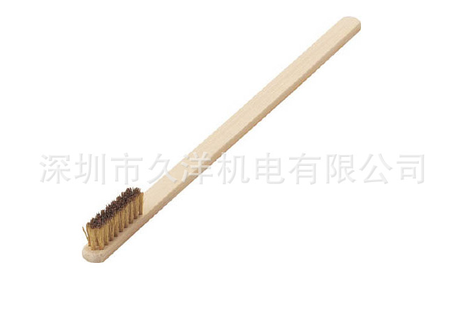 日本中山牌TB-1008-40 铜刷木柄真鍮ブラシ