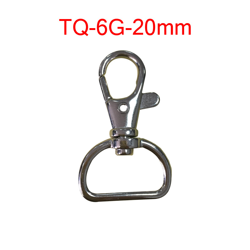 厂家直销 锌合金 织带扣 狗扣 箱包扣 钥匙扣 TQ-6G-20MM 5g|ru