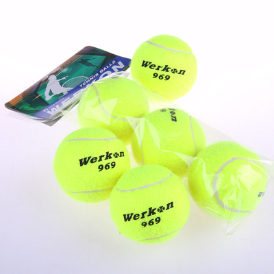 跨境 维尔康比赛训练网球 毛妮体育锻炼网球可定做LOGO网球|ru