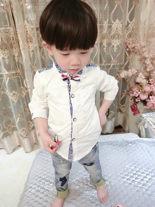 Chemise garcon à manche longue - Ref 2078041 Image 12