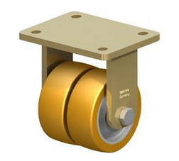 BSD-GTH 100K4寸 聚氨酯双轮固定型万向旋转机构采用重型设计