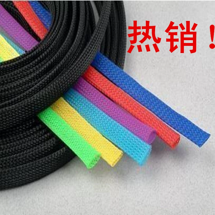 Прямые поставки с завода плетеных сетевых трубок из ПЭТ, сетевых трубок с нейлоновой оплеткой, доступных в различных цветах, добро пожаловать на консультацию