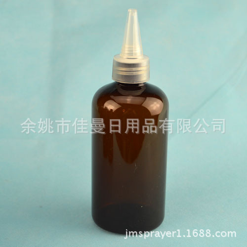 供应220ml 塑料电发水盖 尖嘴瓶 塑料颜料瓶