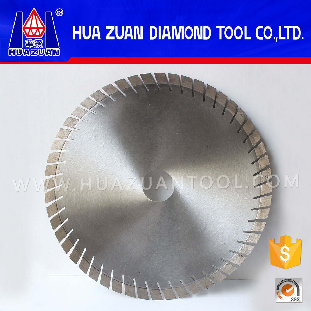 厂家批发加工锋利 高性价石材切割片金刚石工具砂岩斜齿圆锯片