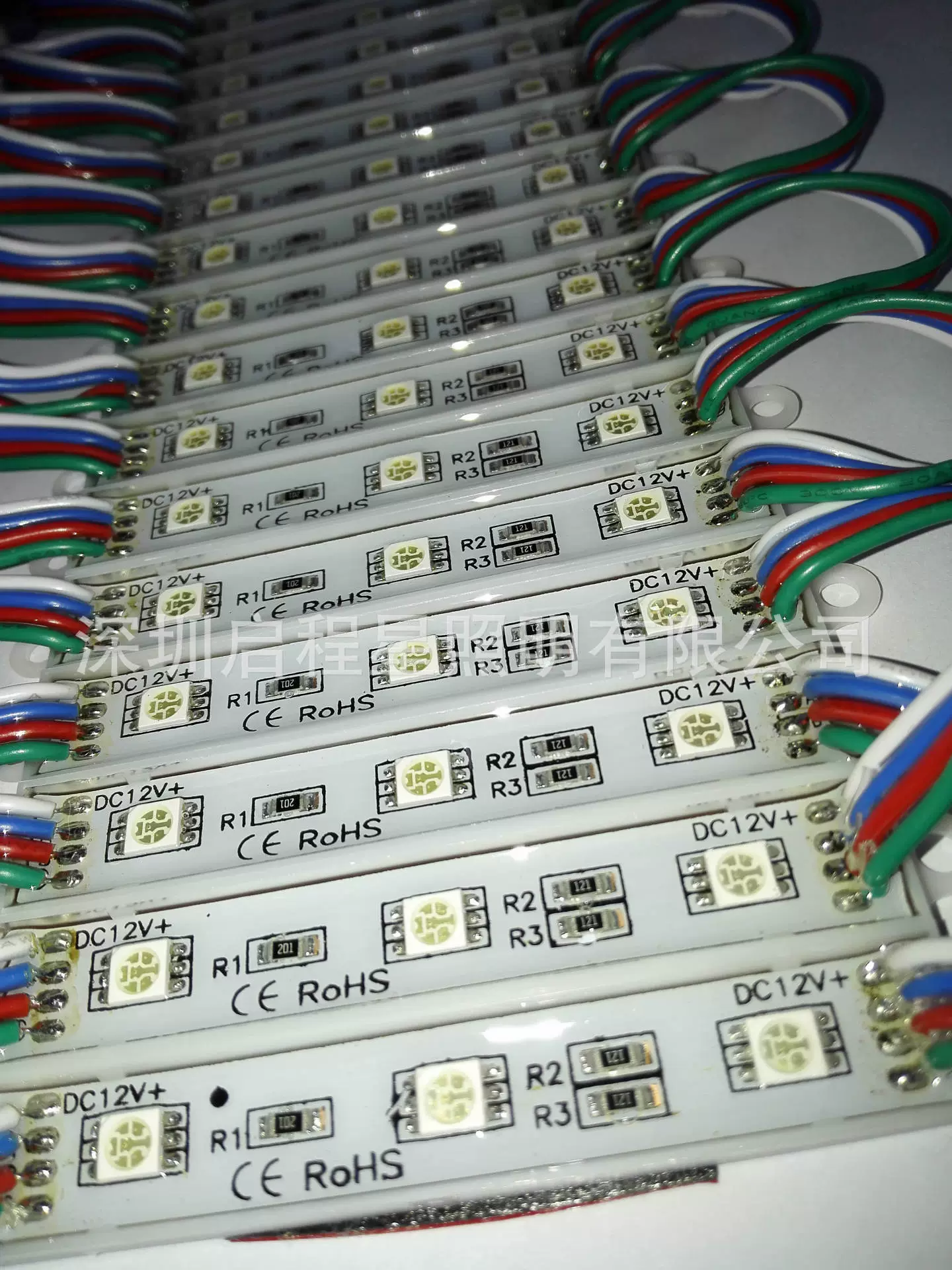 Горячая продажа светодиодных водонепроницаемых цветных модулей LED5050 с тремя лампами