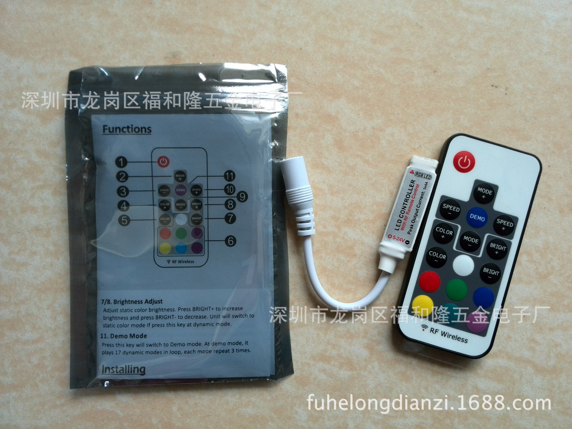17 Key Usb Led Rf 工厂热销射频迷你led控制器17键rgb灯带灯条rf控制器RGB遥控控制-阿里巴巴