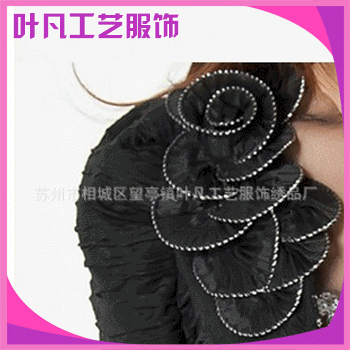 苏州“叶凡”品质款压绉对丝盘花 女装面料 新款雪纺盘花【炫】