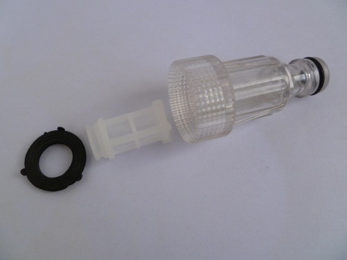 Car washing machine, washing machine accessories, filter, external water inlet nut assembly, universal quick nipple connector