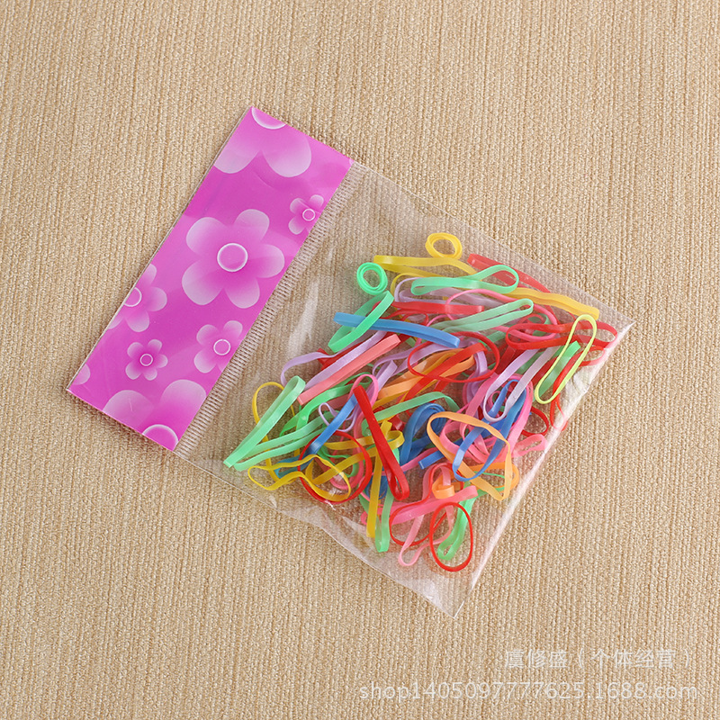 进口原装 彩色无油橡皮筋头绳批发 牛皮筋 厂家直销