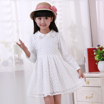 Quần áo trẻ em mùa xuân và mùa thu mới dài tay organza trẻ em ăn mặc cô gái Hàn Quốc phiên bản của trẻ em công chúa ăn mặc nhà máy bán hàng trực tiếp