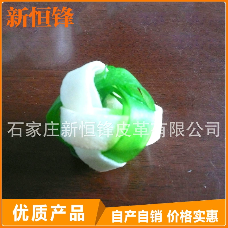 Производители обеспечивают любимчика собаки игрушки воловьей кожи сплетенный шарик игрушка любимчика укус