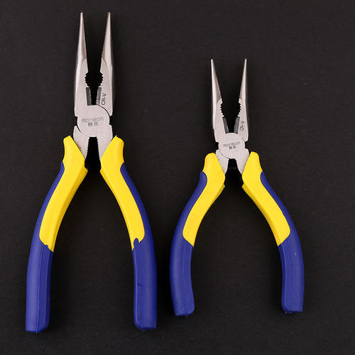 Manufacturer wholesale 6 inch needle nose pliers, rubber handle American wire pliers, 8 inch sharp tip pliers, electrician pliers