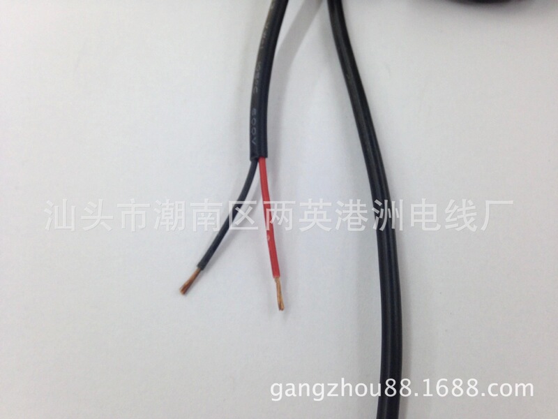 2-core black sheath wire red and black wire input and output power cord 0.2 square wire adapter dc DC wire