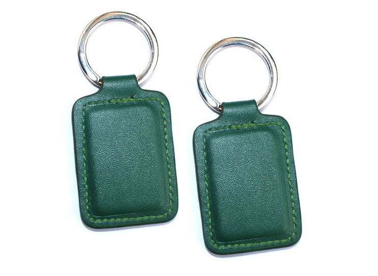 高档真皮IC钥匙扣卡/消费卡/IC钥匙扣/小区卡进口FM1108芯片