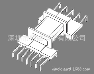EFD25骨架厂家、YC-EFD-2506-2、7+5P变压器骨架、电感线圈骨架