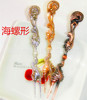 Retro fruit signed European-style conch cake fork creative fashion home products jyv18-05