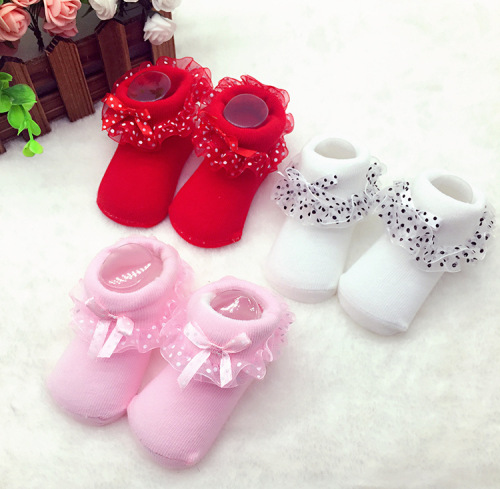 Baby socks, children's lace socks, baby dress socks, princess socks, one hundred days baby socks, lace socks