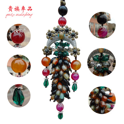 2019年新款藏銀挂件水晶挂飾保平安車內汽車飾品壹件代發廠家直銷