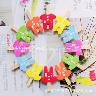 Colorful cute small wooden clip | mini wooden clip | Colored clothes small wooden clip 10 colors