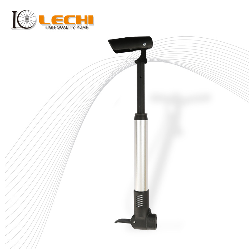 LC乐驰山地车气筒便携式山地车气筒美法咀通用可安装车架迷你气筒