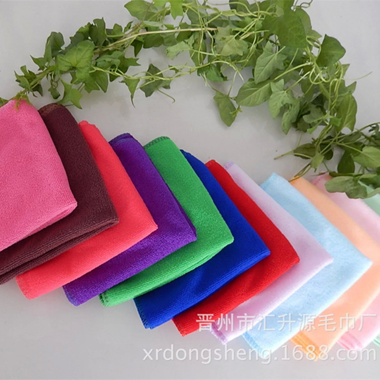 wholesale fibre towel 25*25 Small square supply children towel modelling towel Dishcloth gift towel