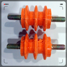 玻圈絕緣子m10 40*40*10絕緣子 樹脂絕緣子 低壓黃色絕緣子含螺桿