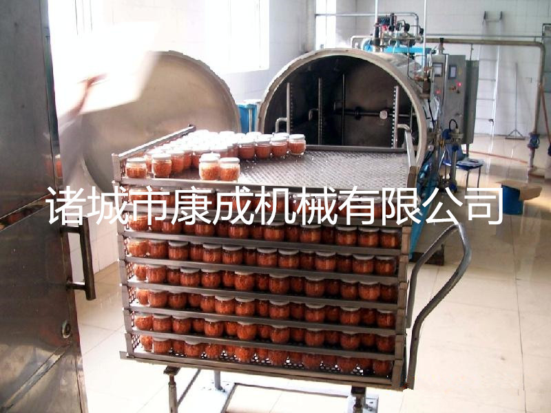 厂家直销食品级酱板鸭杀菌锅 卧式杀菌釜 半自动海鸭蛋高压杀菌锅