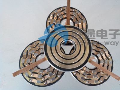 旋转电滑环 旋转台导电滑环 多通路盘式滑环  精密滑环定制厂家