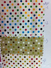 现货供应40支全棉面料 各种大小圆点印花 全棉府绸活性印花