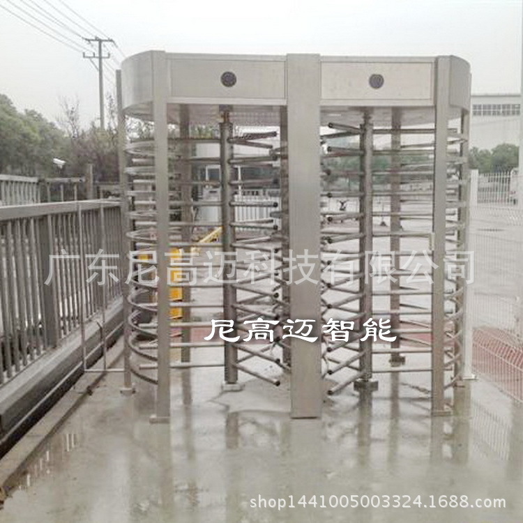 NGM进出双门全高转扎 深圳不锈钢通道闸机安装 两个通道进出转匝