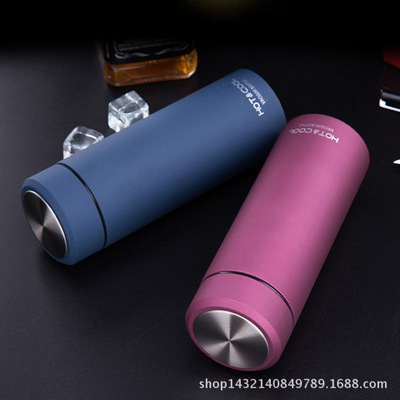 日用品百貨304不鏽鋼橡膠漆保溫杯子水杯定制禮品茶杯印logo刻字