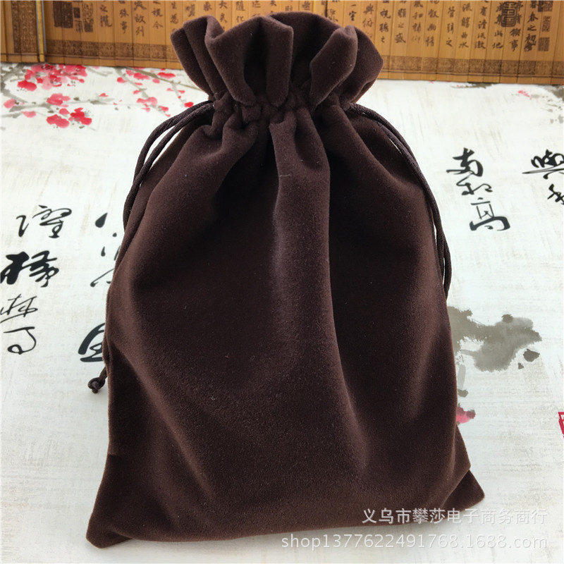 16*19莫凡布长毛绒布袋 福袋 厂家直销可定做印logo