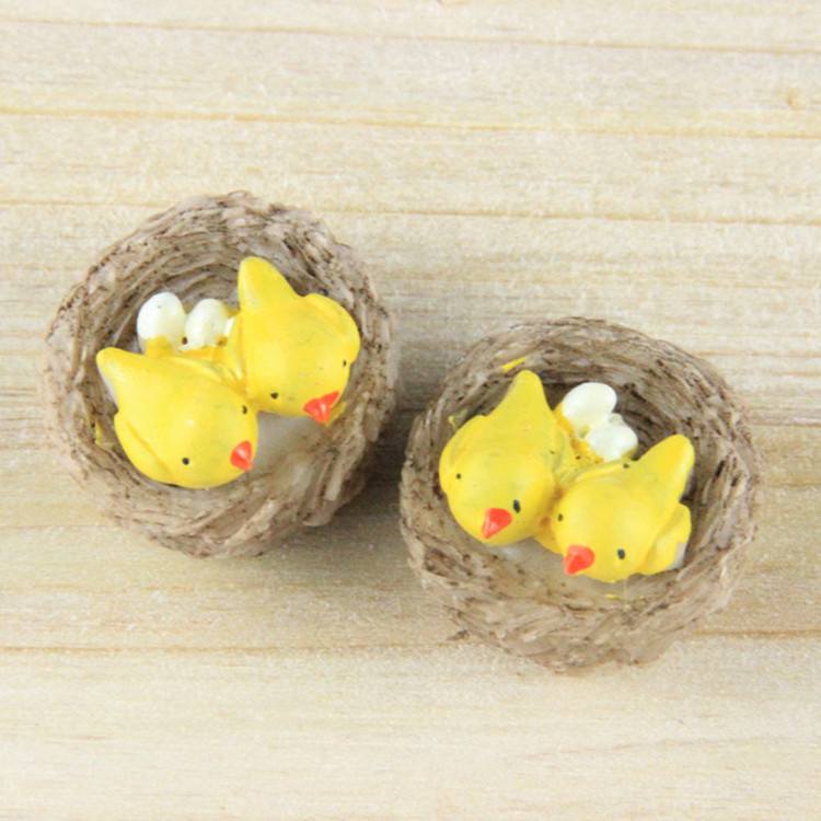 Scenery Landscaping Decoration Cartoon Resin ornaments Nest direct deal