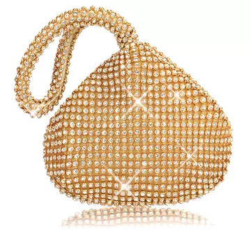2021 Korean women's diamond handbag mine round bag high-grade portable Dinner Bag Factory - ShopShipShake