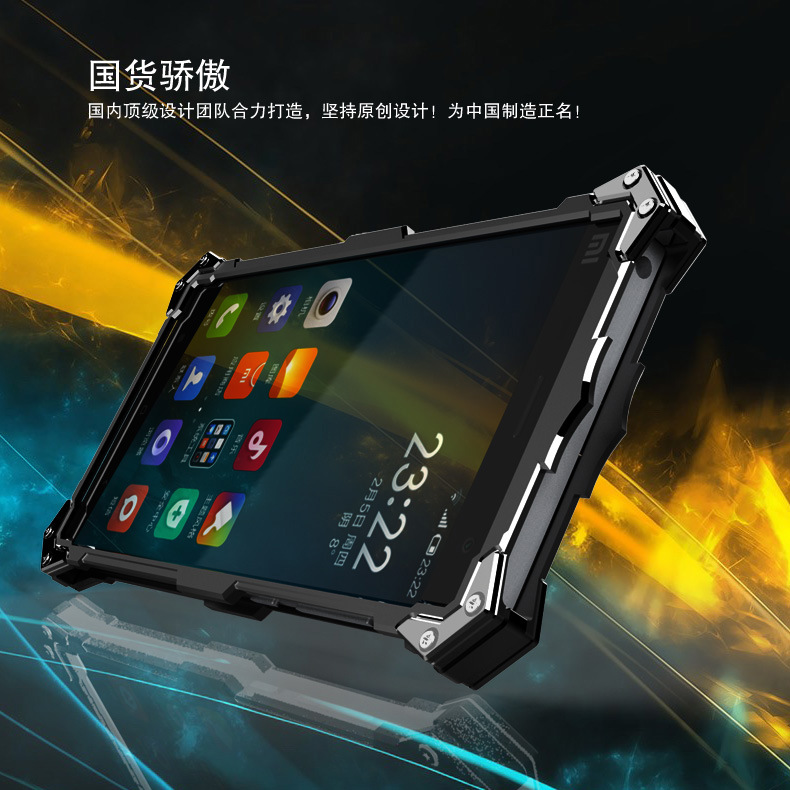 SIMON THOR Aviation Aluminum Alloy Shockproof Armor Metal Case Cover for Xiaomi Mi Note