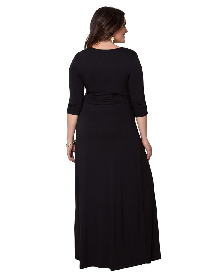 Polyester Fashiondress(Wine Red - L) NHDF0276-Wine Red - L