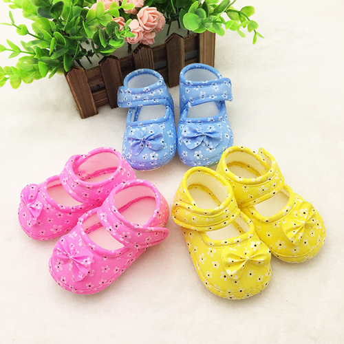 Direct Sales from Manufacturer 2018 Newborn Baby Shoes Non-slip Soft Sole Shoes for 0-1 Year Old Baby Walking Shoes Children's Shoes xsx005