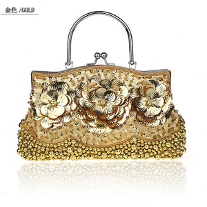 现货批发手工珠绣包 精致新娘礼服包1323