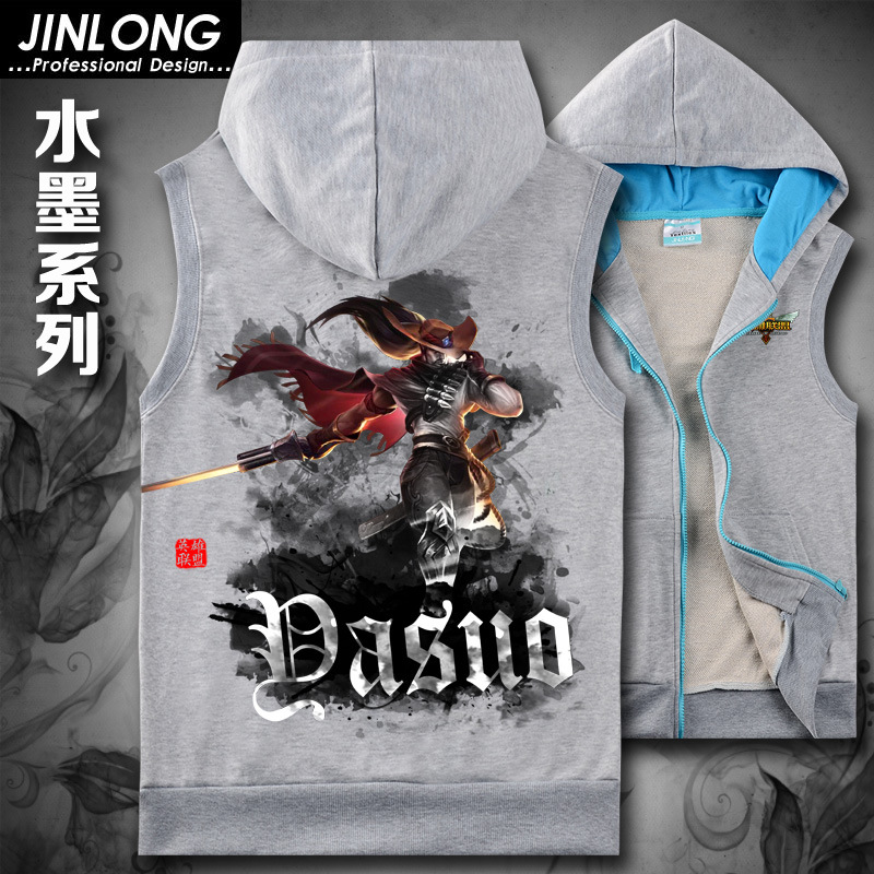 水墨牛仔亚索灰色