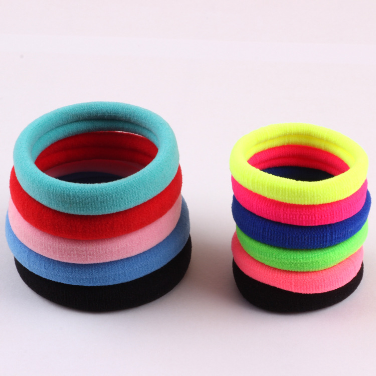 the republic of korea Hairpin 2 yuan Source of goods Picking colour High elasticity seamless Joint nylon Hairpin Hair rope goods in stock