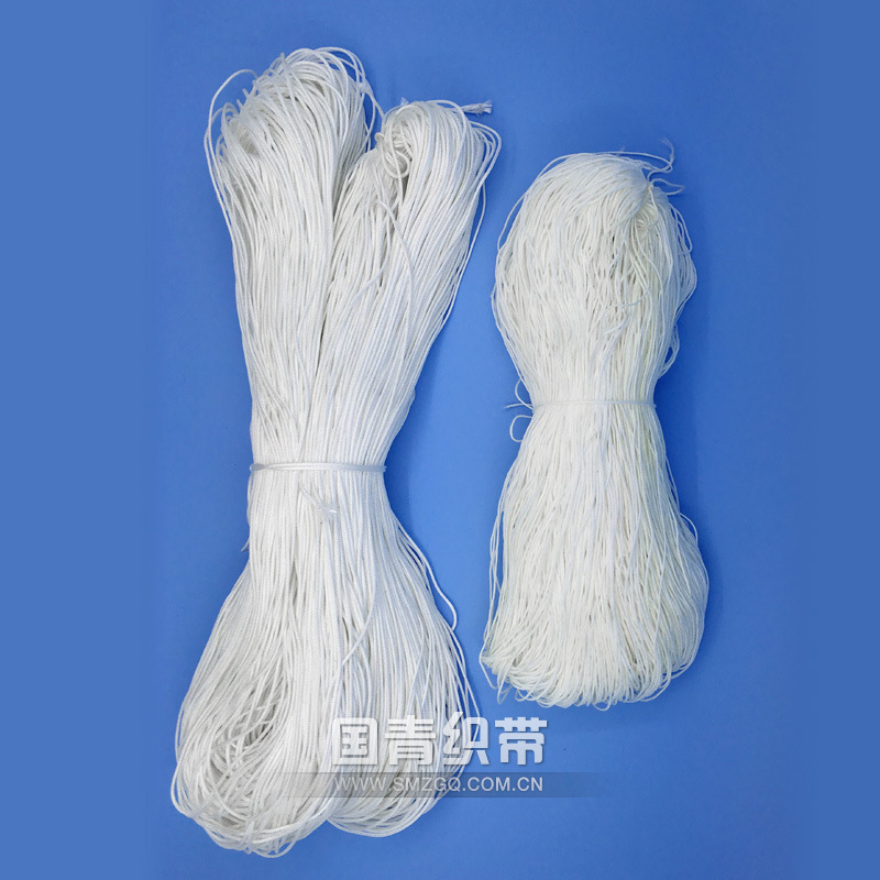 厂家供应 0.6mm 白色包鱼丝线尼龙绳 窗帘水杯用拉线